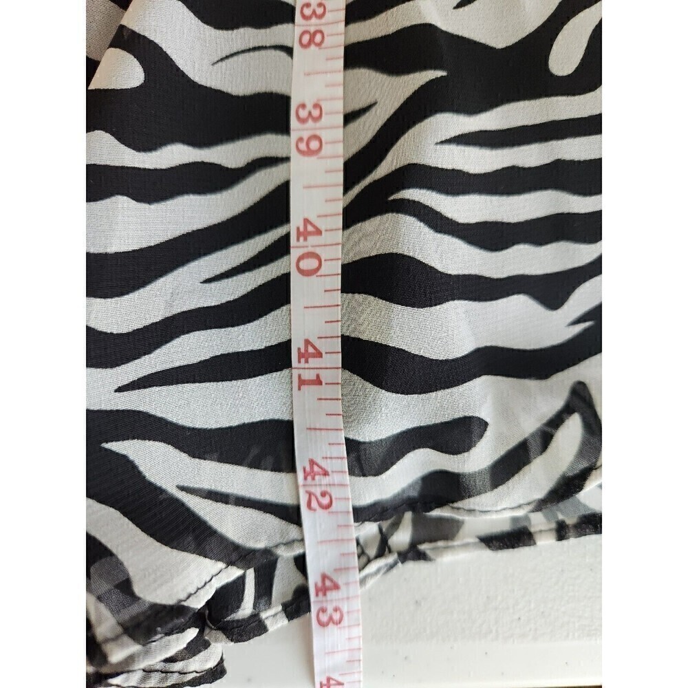 Joseph Ribkoff Zebra Print,  Halter,  Knee Length Dress Sz 8 Back zip - Picture 10 of 10